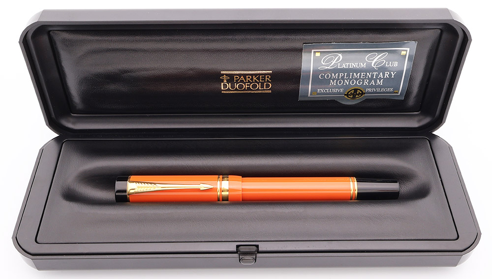 Parker Duofold International Fountain Pen (1991) - Orange, Medium