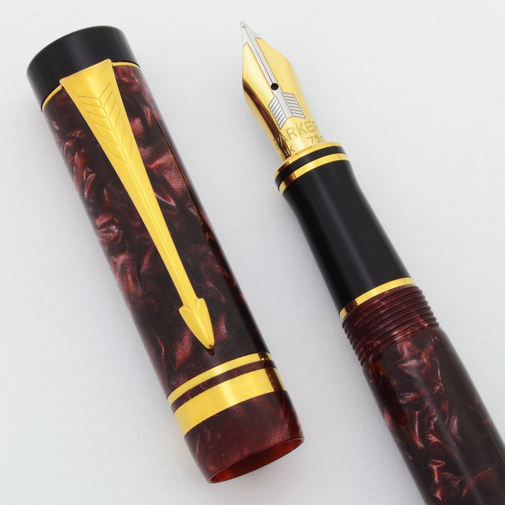 筆記具 PARKER Duofold International Marble-red duo_redmosaic_rb_4__90183.