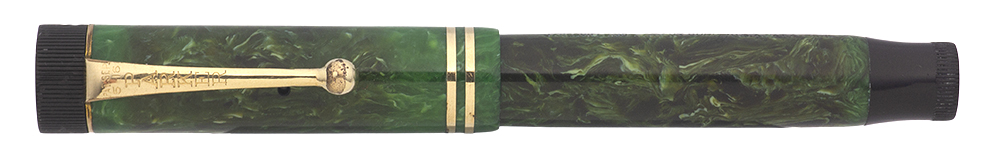 Parker Duofold Junior Fountain Pen (1928-29) - Jade Green w Two Bands ...