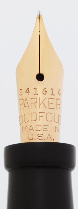 Parker Duofold Junior Fountain Pen (1920s) - Red-Orange, Raised