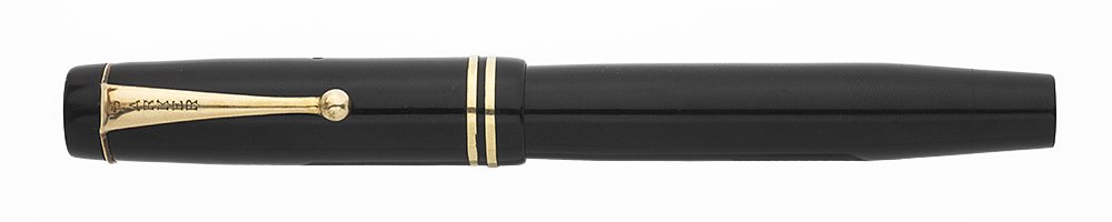 Parker Duofold Junior Fountain Pen - Long Streamlined, Black Permanite ...