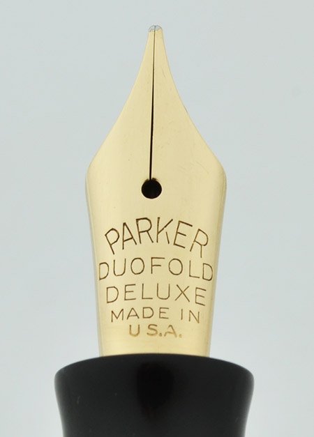 Parker Duofold Deluxe Jr. Streamline - Button, Moderne Black