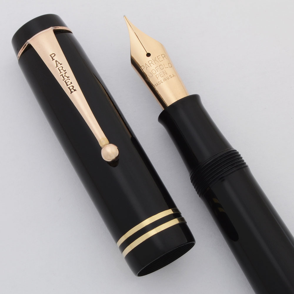Parker Duofold Senior Streamline Fountain Pen (1930s) - Black