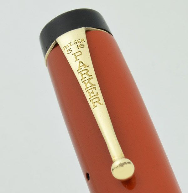 Parker Duofold Senior Fountain Pen - Streamline, Red, Fine