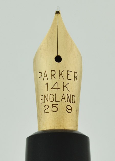 Parker Duofold UK - New Standard, Black, Aerometric, Fine Nib
