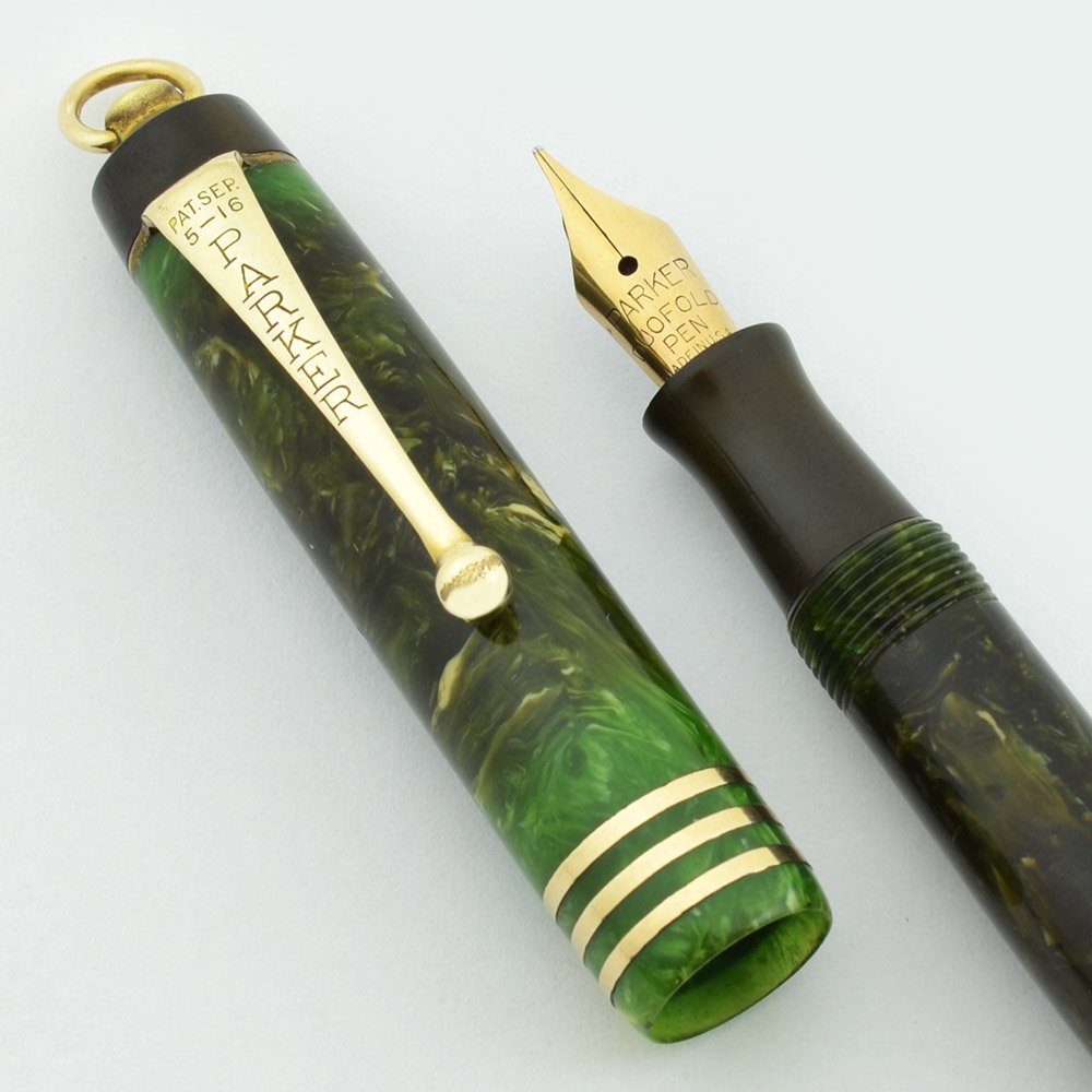 Parker Lady Duofold Fountain Pen - Streamline Ring Top with