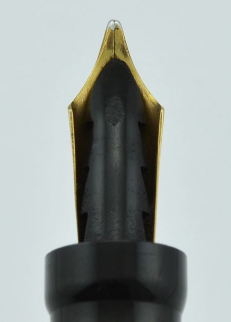 Parker Lady Duofold Deluxe Fountain Pen - Wide Band, Black, Broad