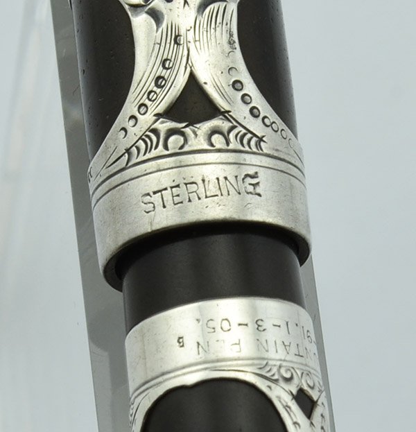 Parker Lucky Curve #14 Fountain Pen - Sterling Filigree