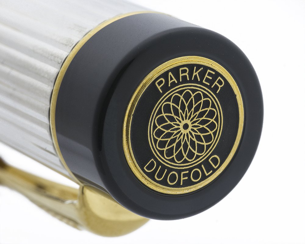 Parker Duofold International Fountain Pen - Godron Gold Lined, 18k Fine, in  Original Box (Near Mint, Works Well) - Peyton Street Pens