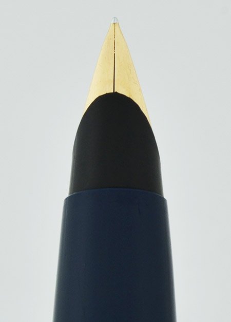 Parker 45 Fountain Pen - Blue, GT, 14k Fine Nib (Excellent