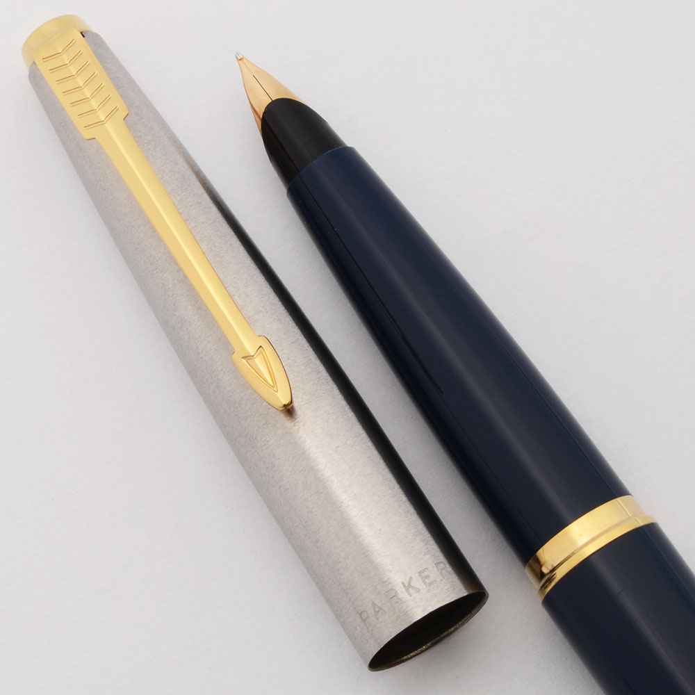 Parker 45 GT Fountain Pen Set (1970s) - Midnight Blue, Flighter Cap ...