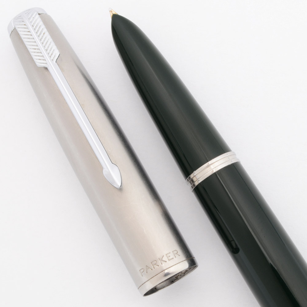 Stylo Plume Parker 51 Édition Limitée 2002 Argent Bleu - Plume M 18K - Occasion