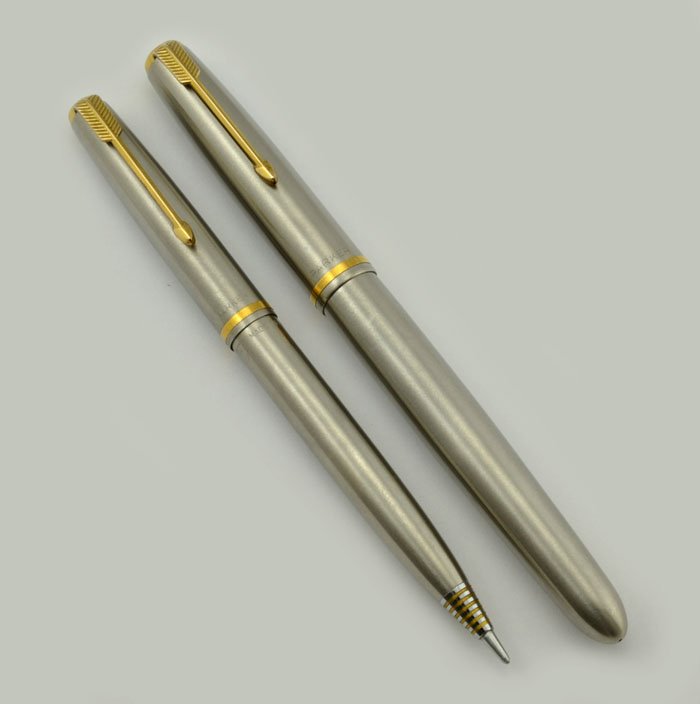 Parker 51 Flighter Fountain Pen & Liquid Lead Pencil - Post Parker 51 Flighter Fountain Pen & Liquid Lead Pencil - Post