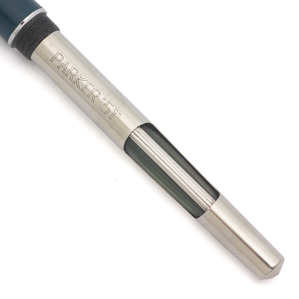 Parker 51 Aerometric Mark III (UK, 1970s) - Teal, Lustraloy Cap