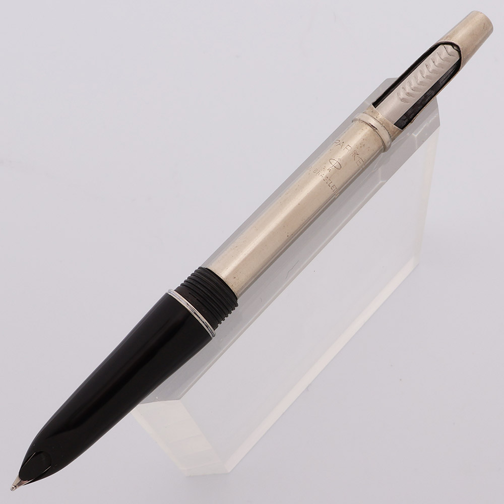 Parker 51 Aerometric Mark IIII (Brazil, 1970s) - Flighter, Medium Steel Nib  (Excellent in Box, Works Well) - Peyton Street Pens