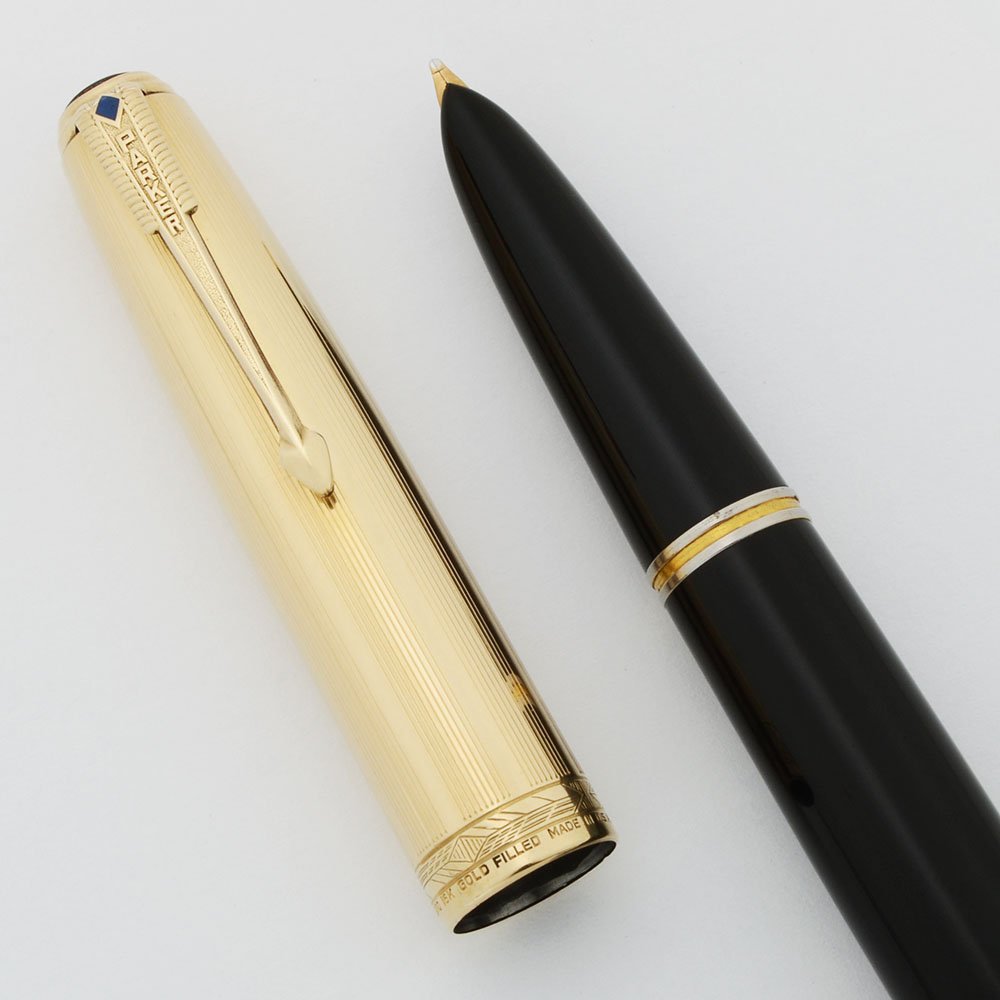 Parker 51 Vacumatic Fountain Pen (1945) - Double Jewel, Black