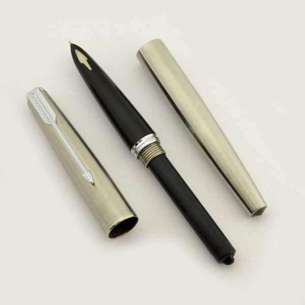 Parker 61 Flighter Fountain Pen and Pencil - USA, Fine Nib (Excellent ...