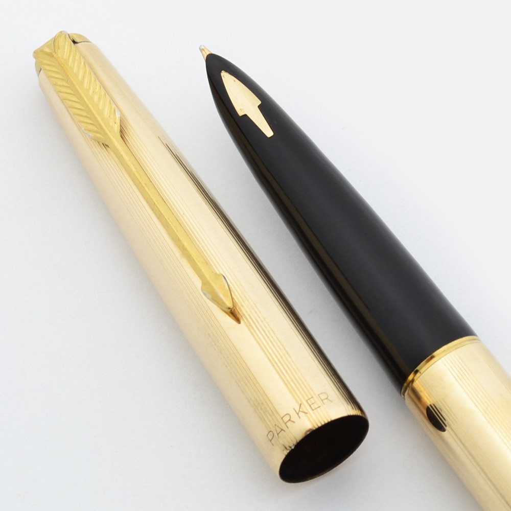 Parker 61 Signet Fountain Pen Gold Filled Medium Excellent Works Well