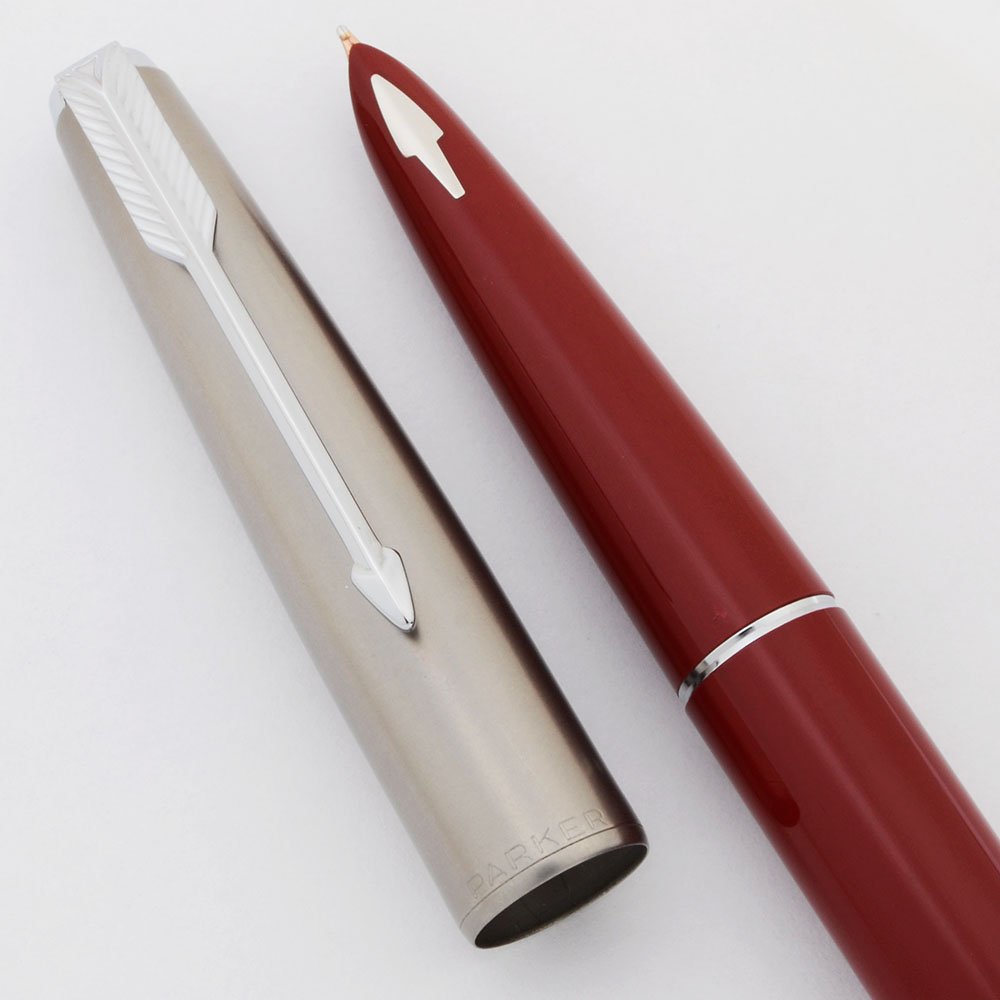 Parker 61 Fountain Pen and Pencil Set (1960s) - Mark II, Red w ...