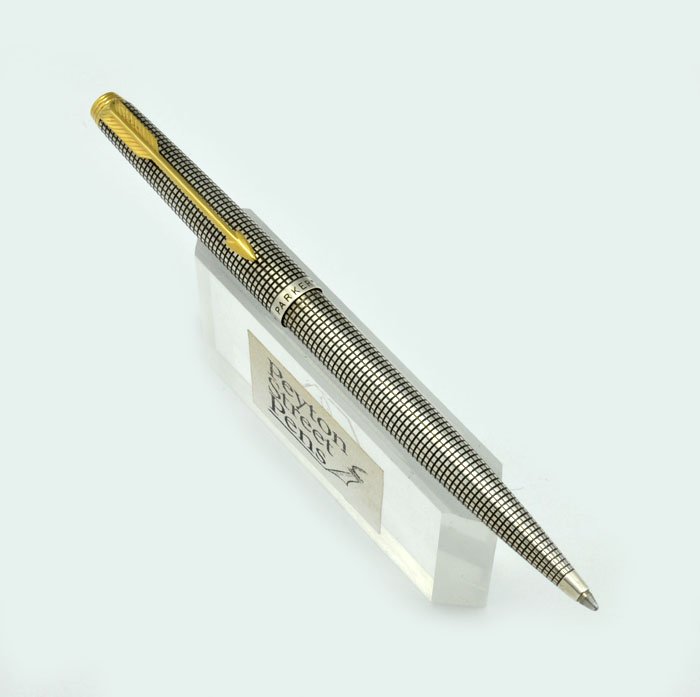 Parker 75 Sterling Fountain Pen and Ballpoint Set - Flat Tassies, 14k ...