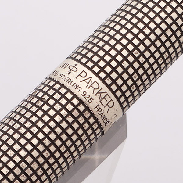 Parker 75 Cisele Fountain Pen (France, 1989) - Sterling Grid