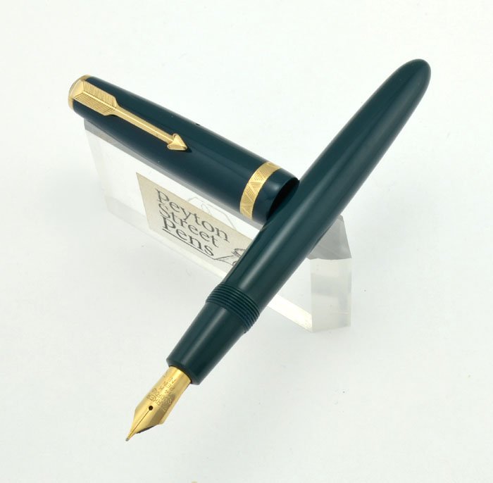 PARKER DUOFOLD Green PT ボールペン Parker Modern Duofold Ballpoint and Pencil Set (UK, 1991