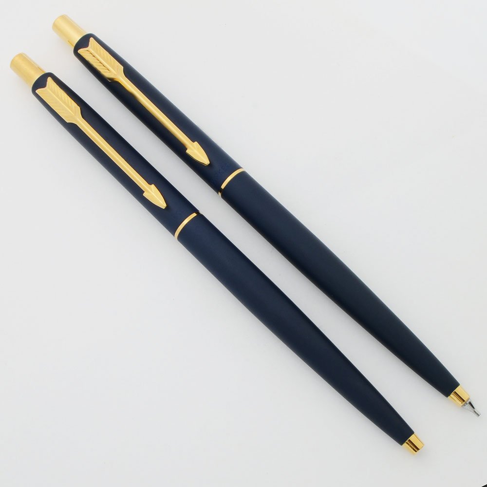 Parker Classic Gold Plated Ball Pen by Parker Blue Ink -  UK