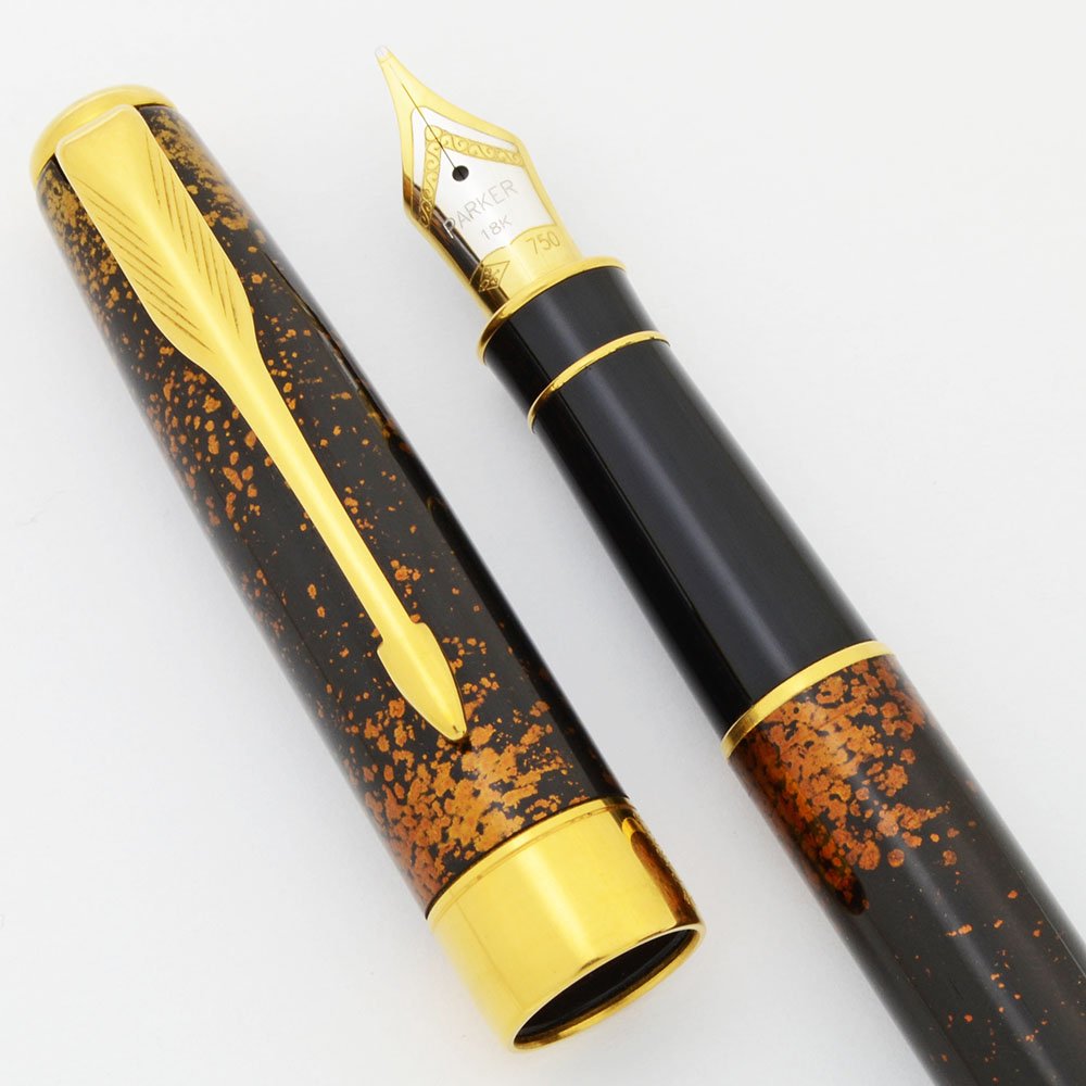 Parker Sonnet I Fountain Pen - Chinese Laque Vision Fonce, 18k Medium  (Excellent +, Works Well)