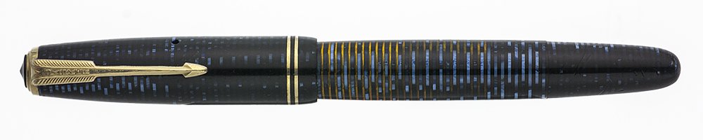 Parker Vacumatic Junior Fountain Pen (1946) - Azure Pearl, 14k Fine Nib ...