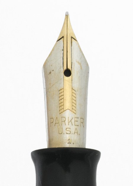 Parker Vacumatic Junior Fountain Pen (1946) - Azure Pearl, 14k Fine Nib ...
