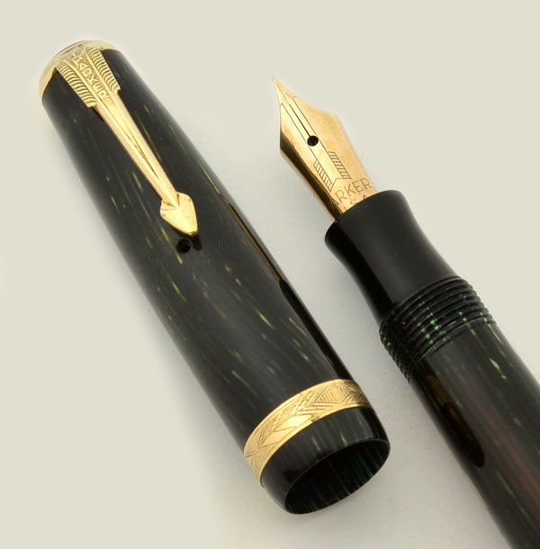 Parker Vacumatic Shadow Wave Fountain Pen - 1938, Junior Debutante