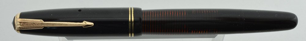 Parker Vacumatic Junior Fountain Pen (1947) - Laminated Black, Fine 14k ...