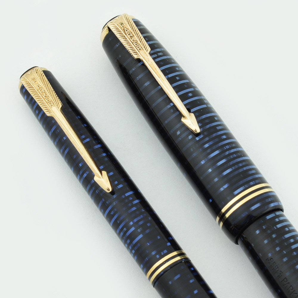 Parker Vacumatic Fountain Pen & Pencil Set - 1948 Full Size Junior ...