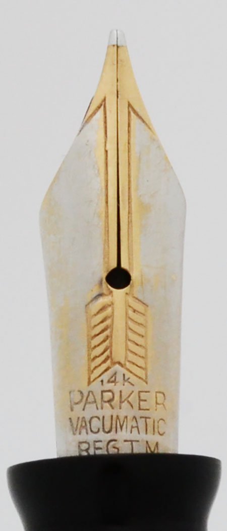 Parker Vacumatic Long Major Fountain Pen (1945) - Azure Pearl
