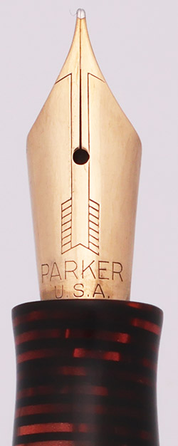 Parker Vacumatic Standard Fountain Pen (1930s) - Burgundy Pearl w