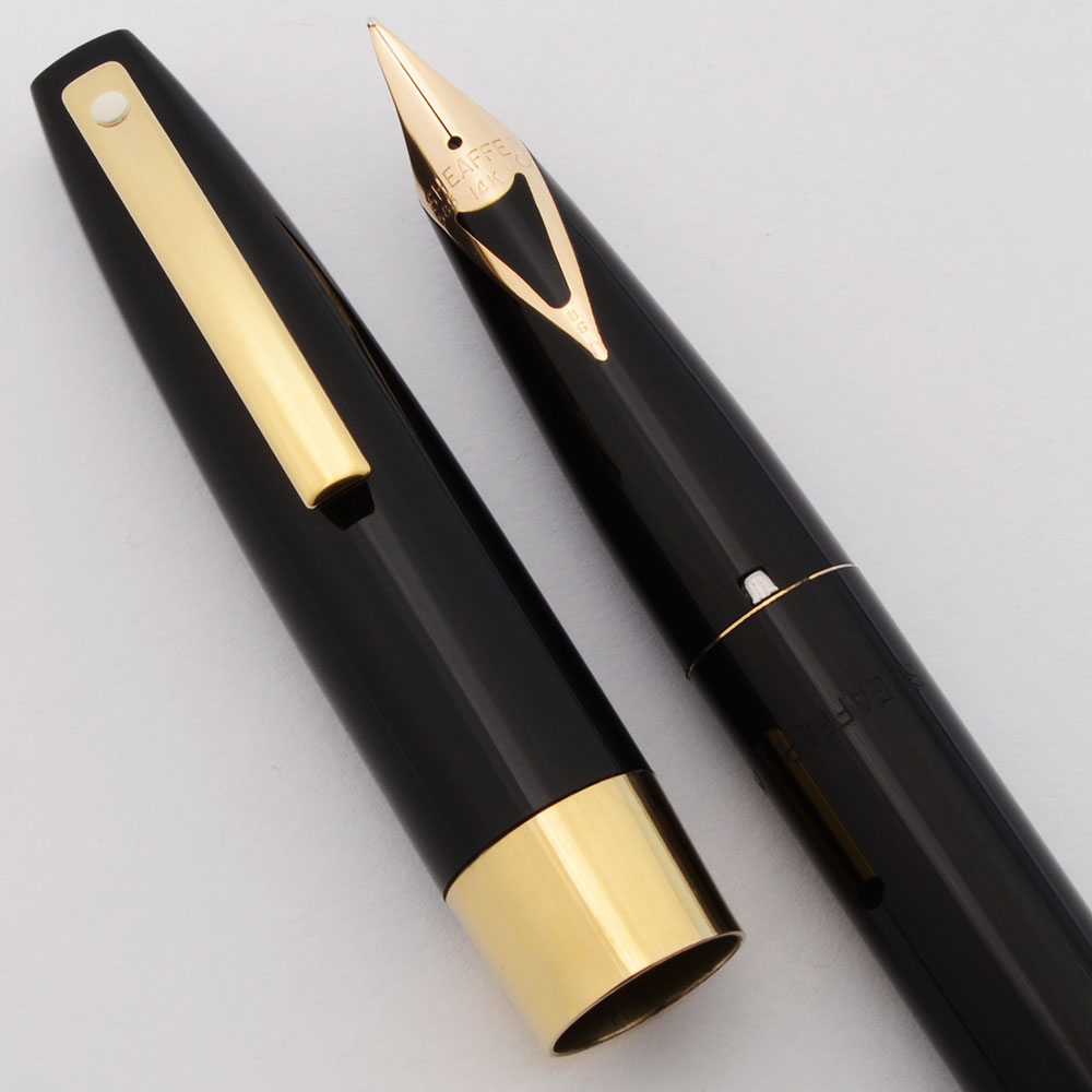 Sheaffer 550 Imperial Fountain Pen Set - Black, Medium 14k Nib
