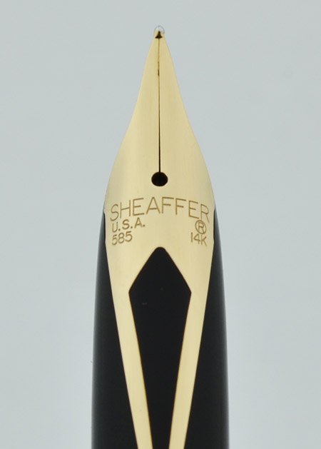 Sheaffer TARGA 676s Slim Fountain Pen - Black & Gold Feather