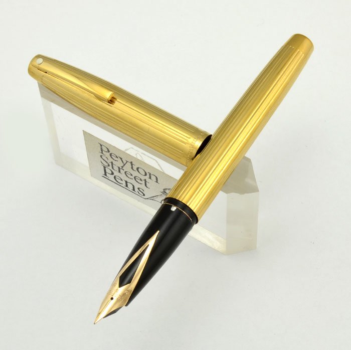 Sheaffer Imperial 777/727 Fountain Pen - Gold Plated, Fine 14k Nib 