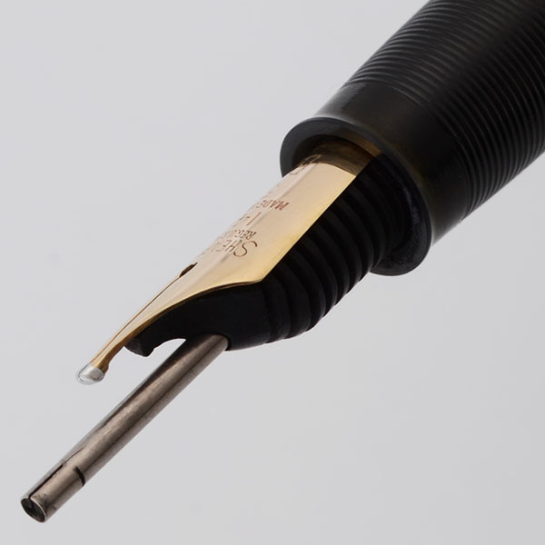 Sheaffer Admiral Snorkel Fountain Pen (1952-59) - Black, Broad 14k B2 ...