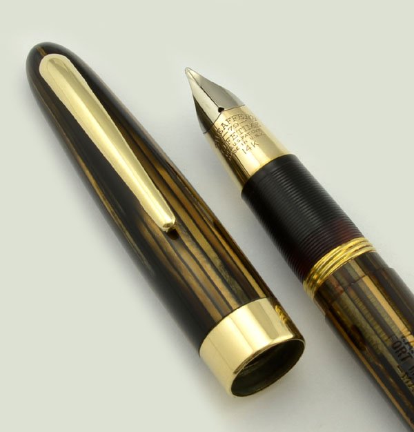 Sheaffer Triumph Lifetime 1000 Fountain Pen - Brown Striated, Vac