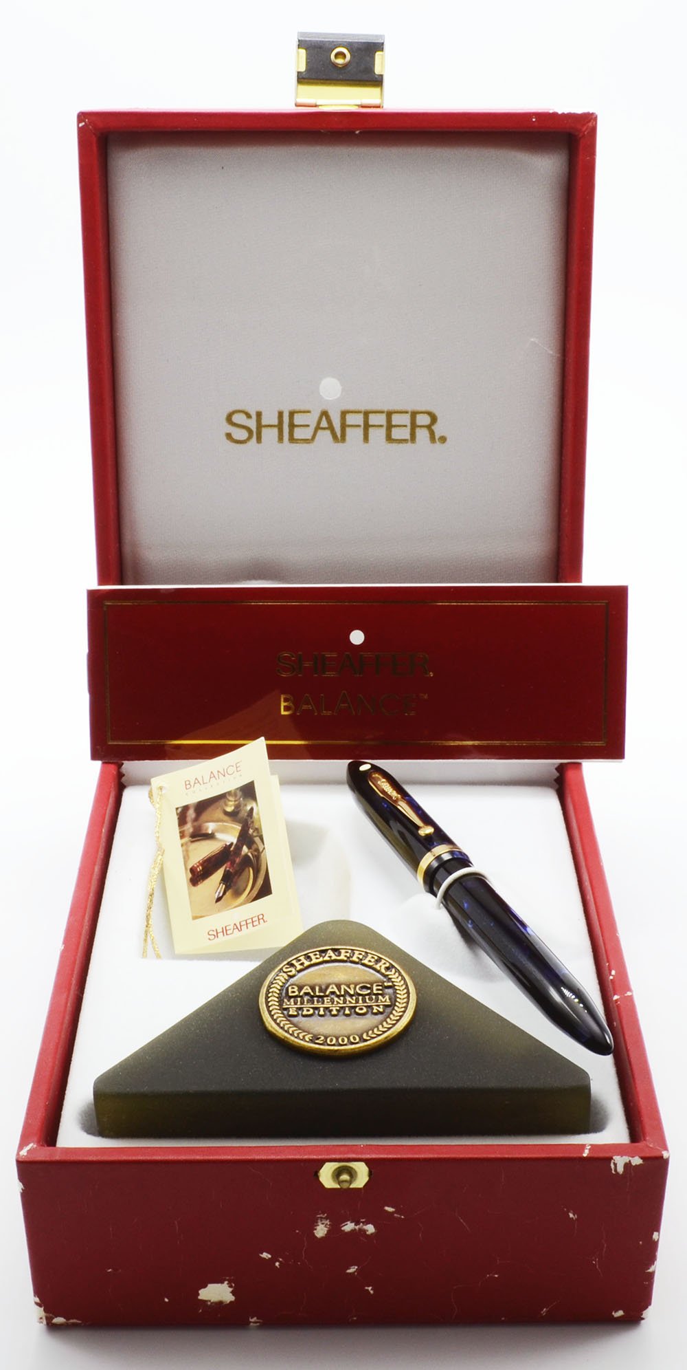 Sheaffer Balance II Millennium SE Fountain Pen - Dark Blue Marble