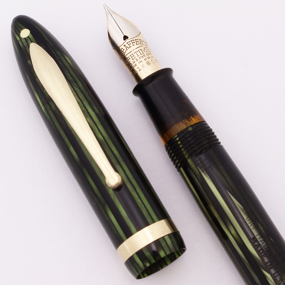 Sheaffer Balance Lifetime Full-Size Fountain Pen - Green Striated