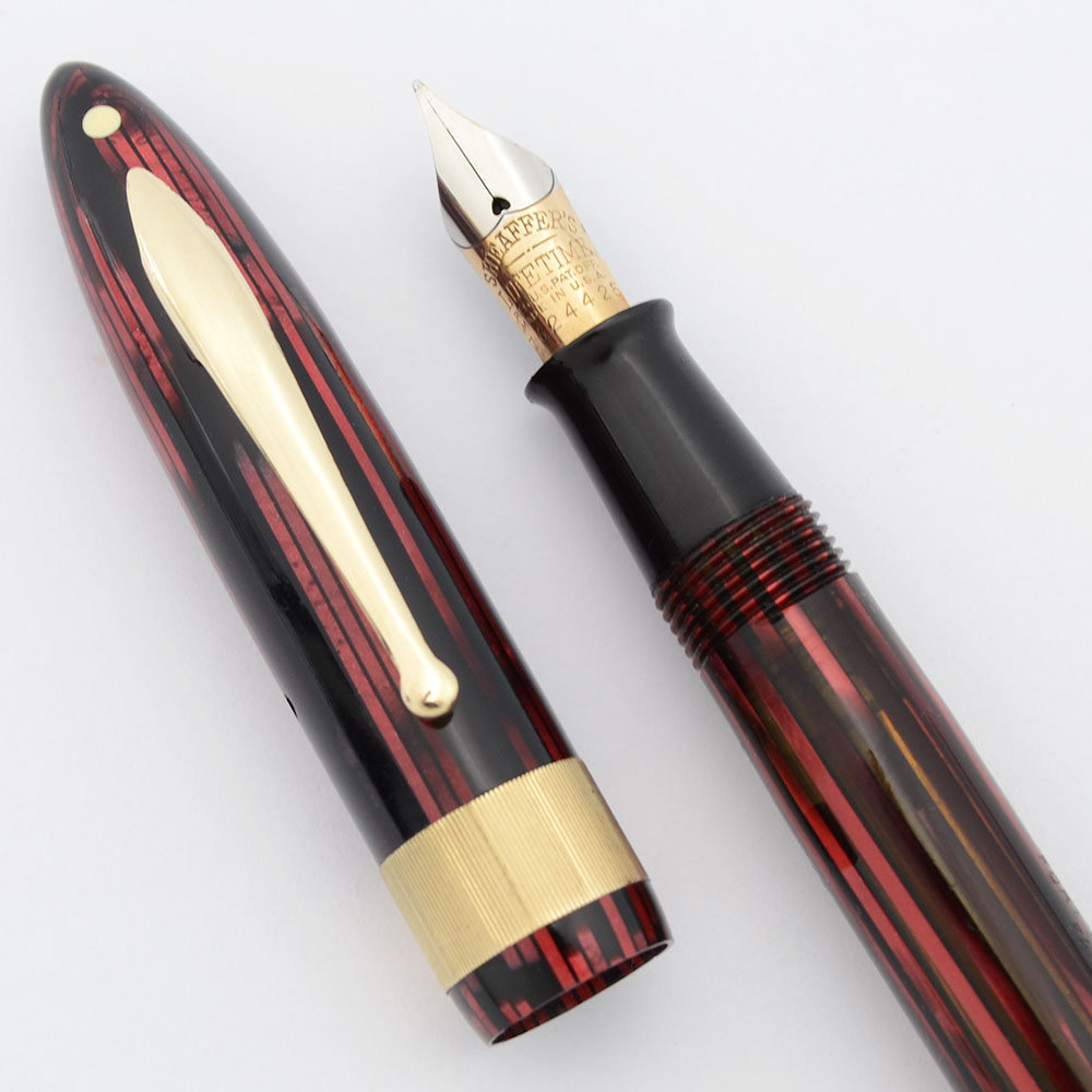 Sheaffer Balance Lifetime (1930s) - Jewelers Band, Carmine Red