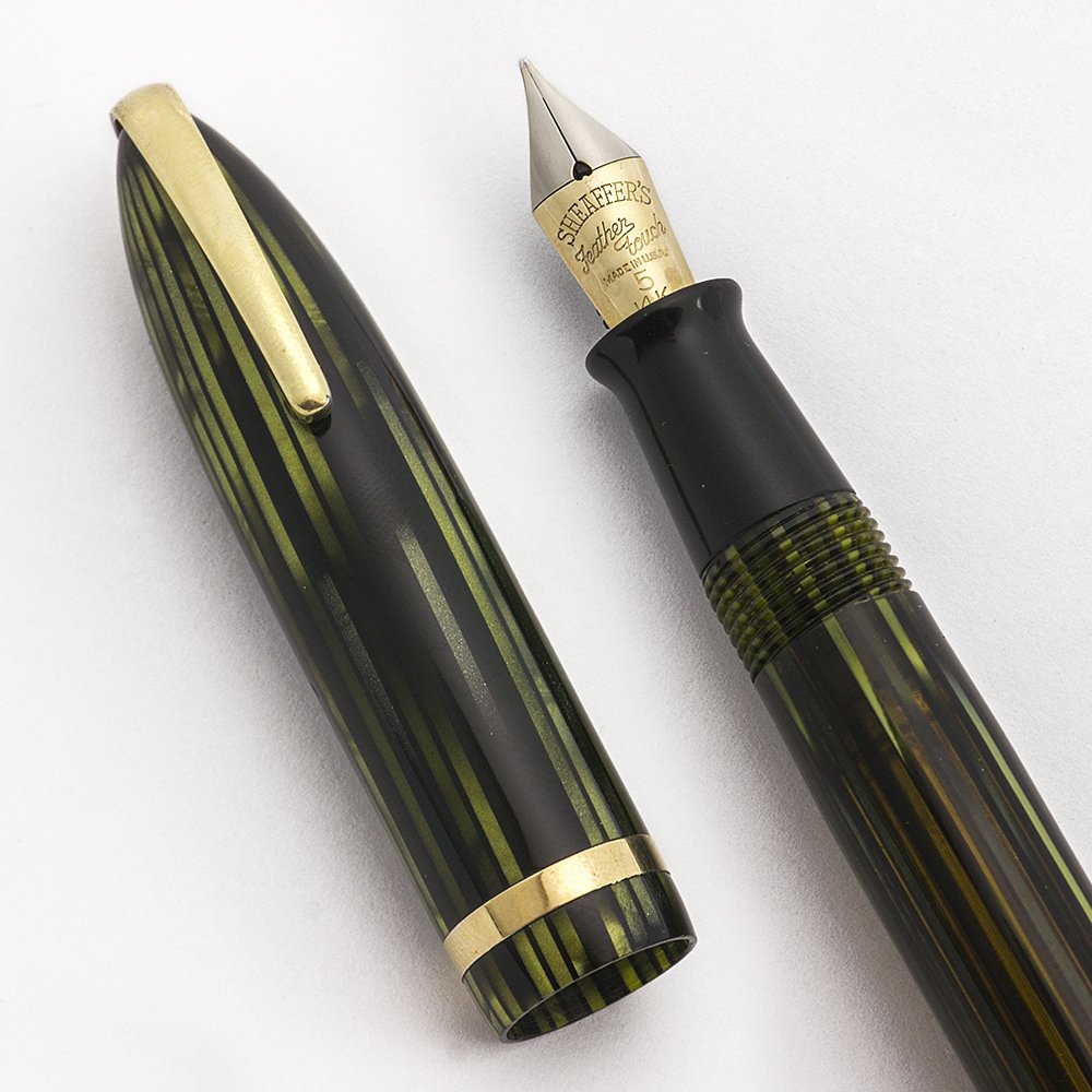 Sheaffer LIFETIME 万年筆 USA製 グリーンブラック Sheaffer Balance 500 