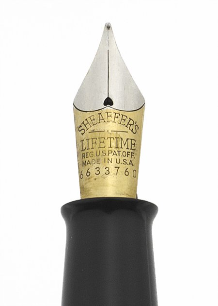 Sheaffer Balance 1000 Lifetime Fountain Pen Set (1936-42) - Standard Size,  Brown Striated w/GT, Vac Fil, Medium-Fine Lifetime (Very Nice, Restored) -  Peyton Street Pens