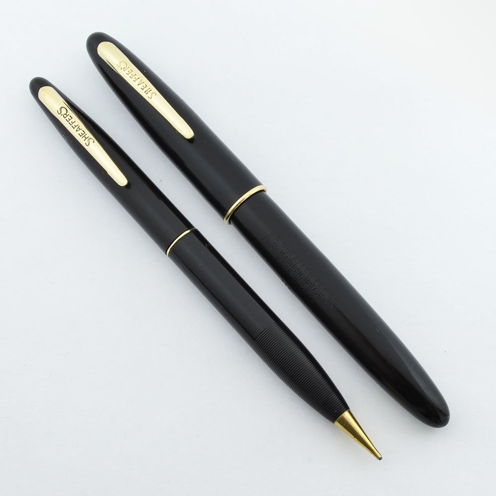 Sheaffer Craftsman 500 Set - Black, Fine Feather Touch Nib, Lever