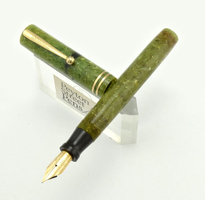 Sheaffer Lifetime Flat Top Oversized - 1920s, Jade Green, Hard to