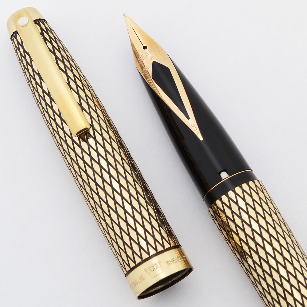 Sheaffer Imperial Sovereign Fountain Pen (1970s) - 14k GF Diamond