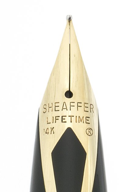 Sheaffer Lifetime 3000 Fountain Pen - Gold Plated, Lined Pattern