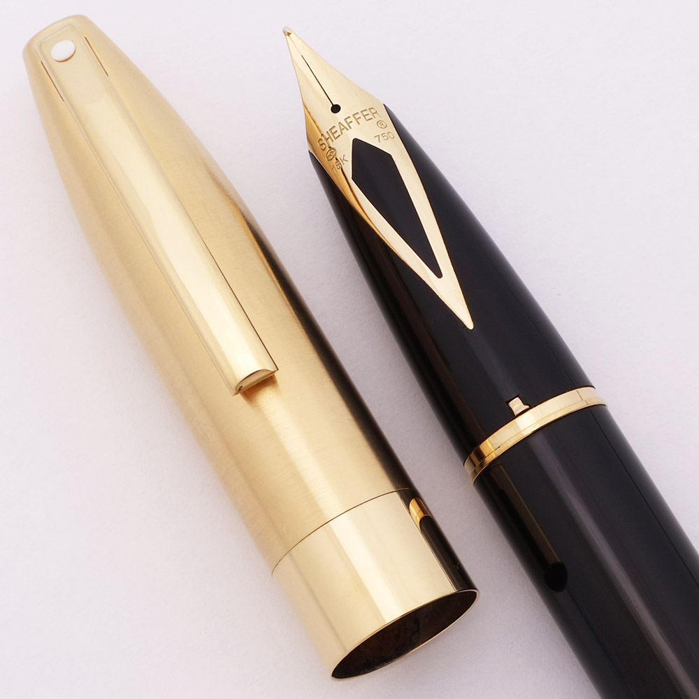 Sheaffer Legacy 1 Fountain Pen #842 (1995) - Brushed Gold Cap with 